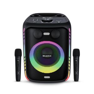 BlueAnt X5i Portable 120W Party Bluetooth Karaoke Speaker – Black