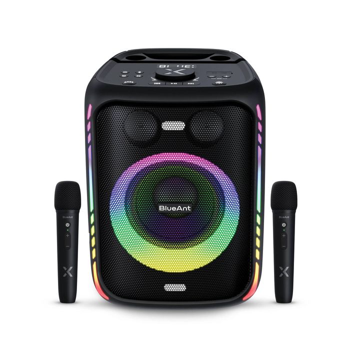 BlueAnt X5i Portable 120W Party Bluetooth Karaoke Speaker – Black