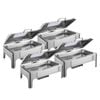 SOGA 4X 9L Rectangular Stainless Steel Soup Warmer
