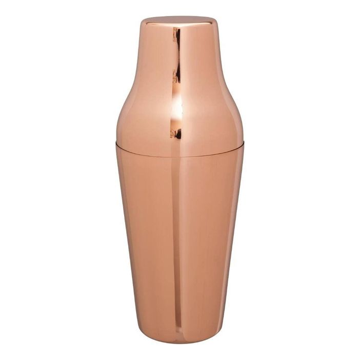 Beaumont French Cocktail Shaker Copper Stainless Steel 2pc 600ml Drink Bar Mixer Restaurant Commercial