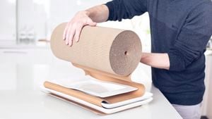A person wrapping plates in paper wrapping, getting it ready to move house.