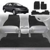 6D Diamond Car Floor Mats for Toyota Corolla 2007-2012 Hatch-Full Set-Black-Outback GT