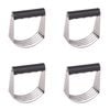 4PK Appetito Stainless Steel Deluxe Pastry Blender w/Soft Grip