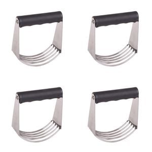 4PK Appetito Stainless Steel Deluxe Pastry Blender w/Soft Grip