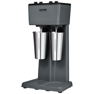 Vevor Milkshake Maker Mixer Machine Black with Double Head Stainless Steel Drink Blender