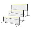 VEVOR Badminton Net Black Height Adjustable  with Poles for Kids Game