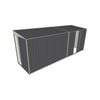 Build-a-Shed 1.5 x 5.2 x 2m Single Sliding Side Door Skillion Shed - Grey