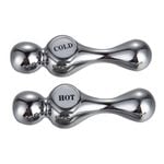 Shaw & Mason Chrome Lever Tap Handles - Pair