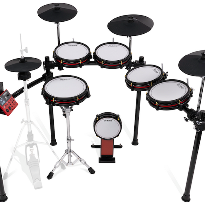NITRO ULTIMATE XL 10-Piece E-Drum Kit w/h Movable Hi-Hat & Bluetooth