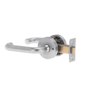 Lockwood 55mm Satin Chrome Velocity Gidgee Privacy Leverset