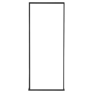 2040 x 820mm Door Frame Black Aluminium Entry Unassembled - Black