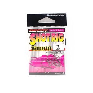 Decoy Worm 10 Drop Shot Wacky Fishing Hook 2