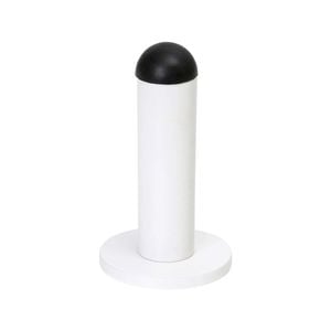 Lemaar 75mm White Wall Mounted Door Stop 