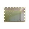LED Makeup Mirror with Lights, Large Vanity Mirror, Aluminum Frame, 91.1x61.6cm, Silver