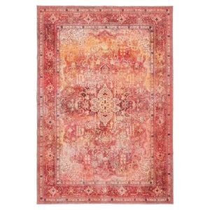 Loopsie-400cm X 300cm-kahalu Red Orange Washable Rug