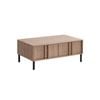 Design Square Gaea Rectangular Tea Coffee Table 2-Drawers Oak