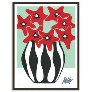Artist Lane "Carousel" by Kelly - 76x102cm Black Framed Print