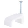 DETA 15mm White Flat Cable Clips - 20 Pack
