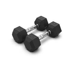 2x 5kg Hex Dumbbell Set Rubber Coated Hand Weights Workout Home Gym