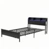 Artiss Bed Frame Single Size With Storage Shelf Headboard Charging Station Grid