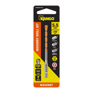 Kango 5.5 x 100mm 1/4" Masonry Drill Bit