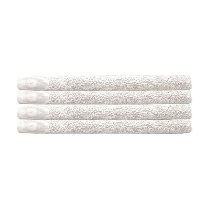 4pc Bambury Home Living Ultra soft Elvire Hand Towel Ivory 40cm x 60cm