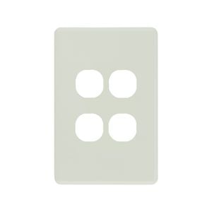 DETA Antique White S-Line 4 Gang Switch Cover Plate