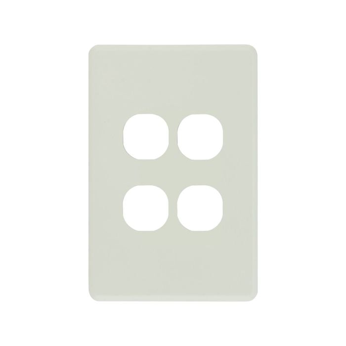 DETA Antique White S-Line 4 Gang Switch Cover Plate