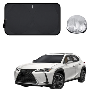 Front Windscreen Sun Shade for Lexus UX 2021 - Current 10R, 15R - Standard 150 x 85 cm - Black