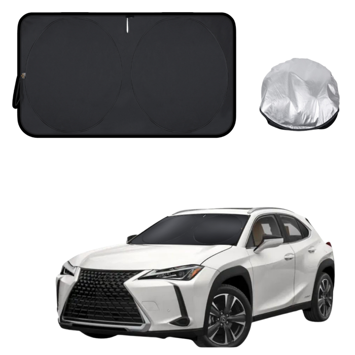 Front Windscreen Sun Shade for Lexus UX 2021 - Current 10R, 15R - Standard 150 x 85 cm - Black
