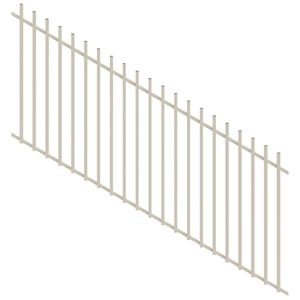 ProtectorAl 1201-2400 x 1200W x 1200H Surfmist Radiator Pool Fence Panel Raked 16-30º