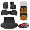 3D All-Weather TPE Floor Mats Boot Liner for Mazda CX-8 CX8 2018-2024 Customized Cargo Trunk
