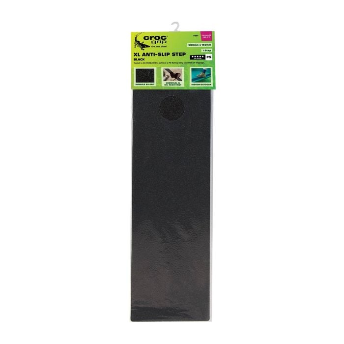 Croc Grip 500 x 150mm Black XL Anti-Slip Step - Black