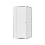 Mondella 900 x 1830mm Chrome Semi Frameless Shower Screen