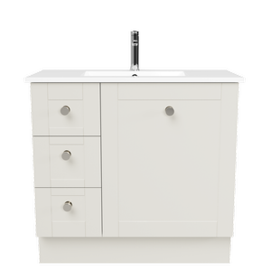New England Joinery 900mm Diadem Centre Basin Alpha Top Floor Standing Vanity