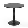 Costway 80cm Coffee Table Metal Dining Table Black
