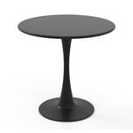 Costway 80cm Coffee Table Metal Dining Table Black