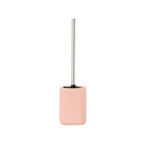 Home Design 40.5cm Pink Bloom Toilet Brush Set
