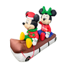 Disney Mickey & Minnie On A Sled Large Inflatable With Internal LED Lights