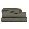 Ardor Boudoir Vintage Washed Double Bed Fitted Sheet w/ 2x Pillowcases Set Khaki