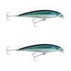 2x Rapala 14cm Saltwater X Rap Jerkbait Fishing Lures - Silver Blue Mackerel
