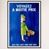 Galrie Voyagez A Moitie Prix SNCF - French Vintage Advertising Poster, Black Frame, A2 42 x 60cm (16 x 24inch)