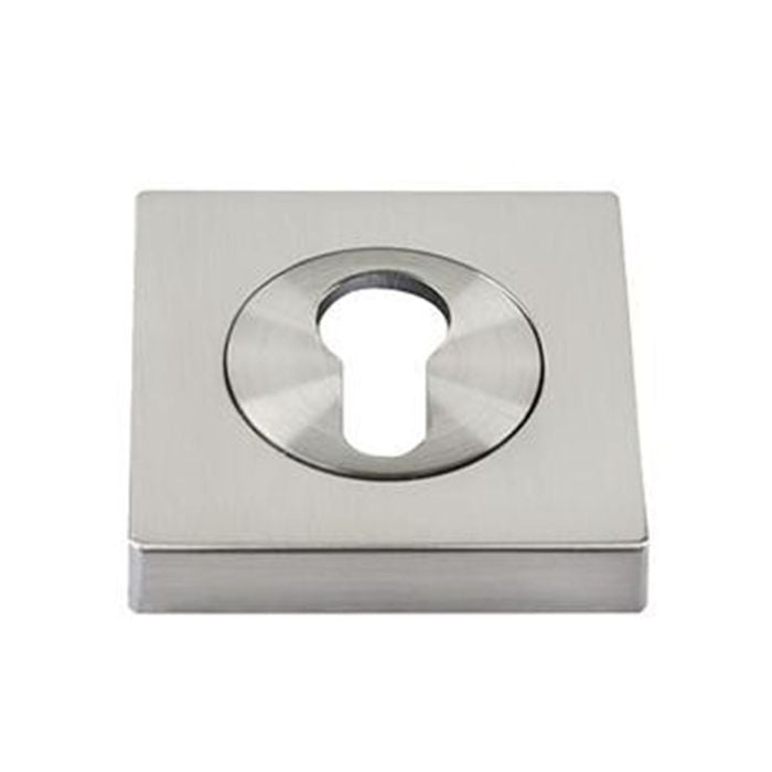 Sylvan Euro Escutcheon Round Satin Nickel Plate