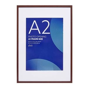 Pixel Walnut Finish A1 Mat To A2 Poster Frame