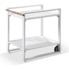 Bay Gallery Furnitire Balmoral Outdoor Aluminium Bar Cart On Wheels White