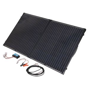Hulk Pro Portable & Foldable Solar Panel Kit w/ Carry Bag 160W Black
