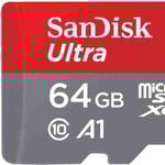 SanDisk 64GB Ultra Micro SD SDXC 140Mb/s Class 10 UHS-I Micro SD Card With Adapter