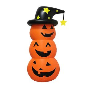 Lifebay Inflatable Halloween Pumpkin Tumbler Outdoor Holiday Decor