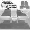 6D Diamond Car Floor Mats for Subaru Impreza 2011-2016-Full Set-Grey-Outback GT