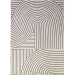 Fab Habitat 160x230cm Beige Kavi Machine Washable Rug